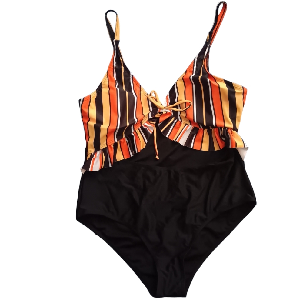 SHEIN Plus Size Sexy One Piece Curve Monokini Women's Size 2XL